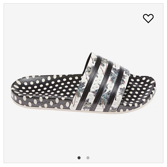 adidas slides polka dot